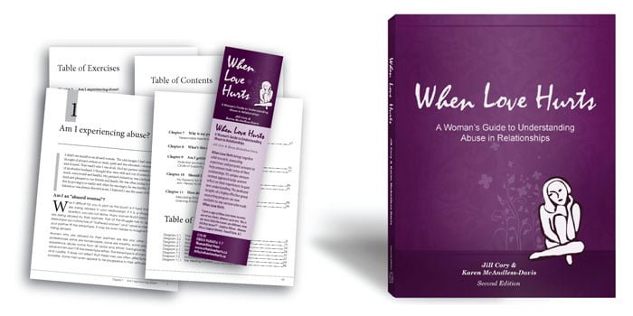 Design for cover and inside pages of When Love Hurts