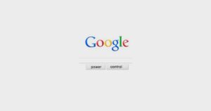 Search Engine Optimization: Power and control written on top of the Google page