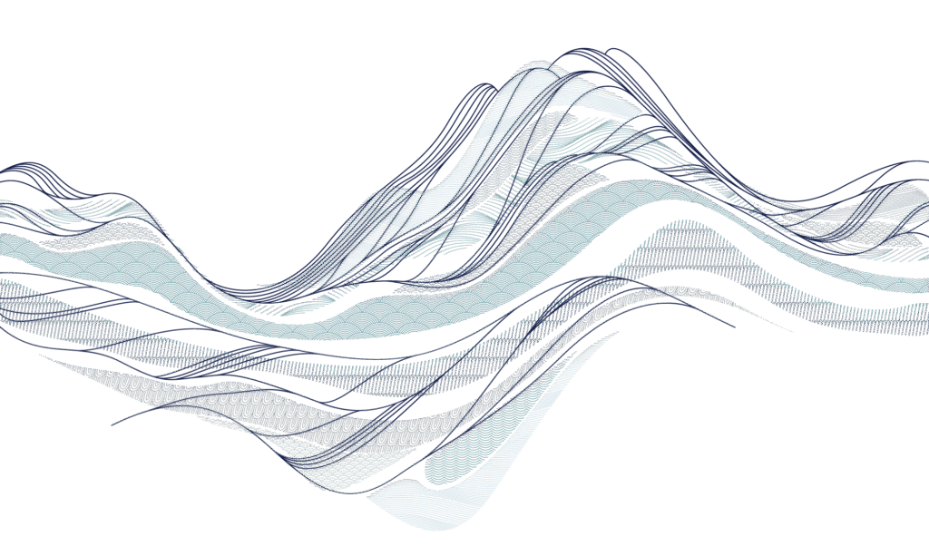 Abstract art, waivey lines.