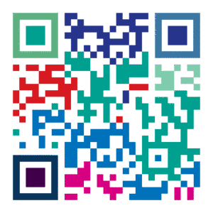 A multi-colored QR code that points to this very web article.