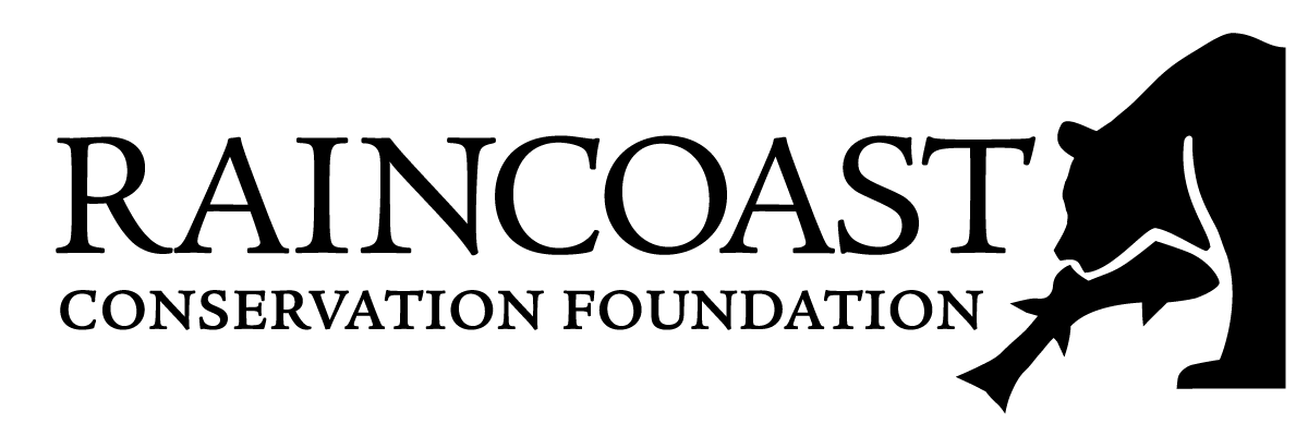 One colour version of the Raincoast Conservation Foundation logo.